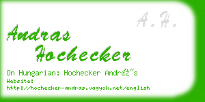 andras hochecker business card